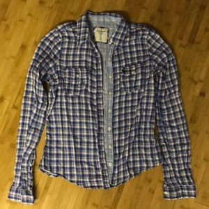 Plaid Abercrombie button down